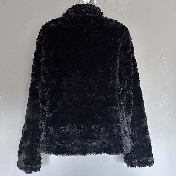 Womens Faux Fur Coat Size XL Black Mob Wife Indie Sleaze Glam Whimsigoth Capsule - Picture 7 of 11